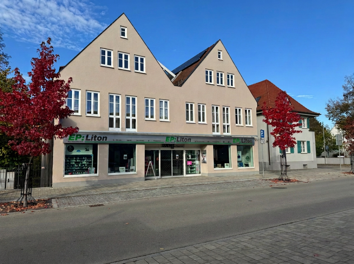 Das Ladengeschäft von EP: Liton in der Wemdinger Str. 1 in Nördlingen